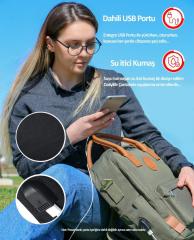 NPO DailyLife 16'' Unisex Smart Notebook Günlük Sırt Çantası-Siyah (DL01B)