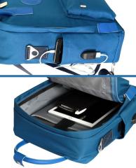NPO DailyLife 16'' Unisex Smart Notebook Günlük Sırt Çantası-Mavi (DL01BLU)