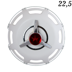 Klasik Model Orta Boy Fırfır Kırmızı Yıldız Krom ( 1 Adet )
