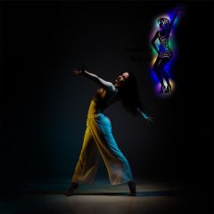 Veraart Işıklı Dans Temalı Tablo Aidan Dekoratif Gece Lambası 85 cm