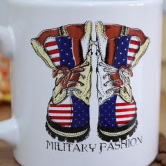 Veraart Military Fashion Beyaz Silindir Kupa