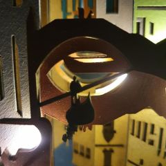 Veraart Özel Tasarım 11 Katmanlı Ahşap Dekoratif Venedik Gece Lambası