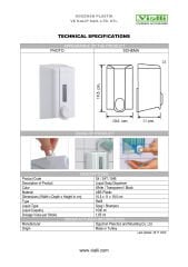 VİALLİ S4B 1000 ML.SİYAH SIVI SABUN DİSPENSERİ