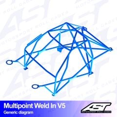 Roll Cage CITROËN AX (Phase 1/2) 5-door Hatchback MULTIPOINT WELD IN V5