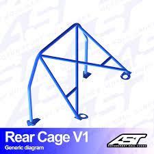 Roll Bar AUDI Coupe (B2) 2-doors Coupe FWD REAR CAGE V1