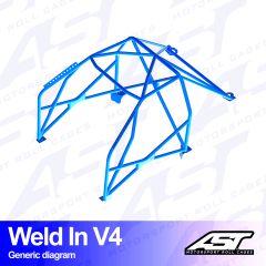 Roll Cage BMW (E91) 3-Series 5-doors Touring RWD WELD IN V4