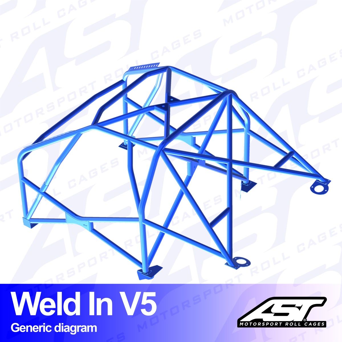 Roll Cage VW Jetta (MK1) 4-door Sedan WELD IN V5