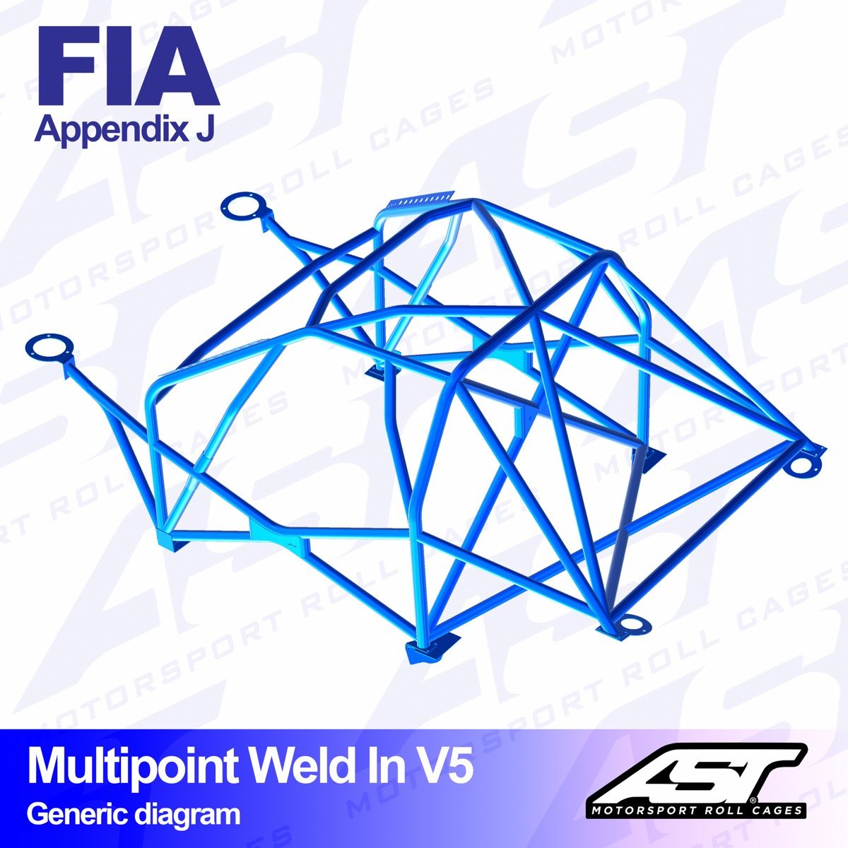 Roll Cage NISSAN 350Z (Z33) 3-doors Coupe MULTIPOINT WELD IN V5