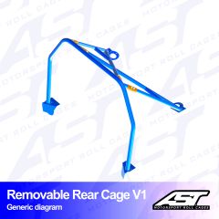 Roll Bar FORD Fiesta (Mk3) (GFJ) 3-doors Hatchback REMOVABLE REAR CAGE V1