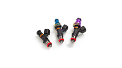 6 FUEL INJECTORS KIT INJECTOR DYNAMICS 725CC/MIN, NISSAN GTR R32 R33 R34 RB26 / TOYOTA FJ CRUISER / 4RUNNER / TUNDRA 1GR V6 60MM / 14MM (PURPLE)