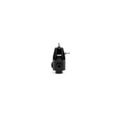 DWR1000 ADJUSTABLE FUEL PRESSURE REGULATOR DUAL -8AN INLET AND -6AN OUTLET. UNIVERSAL FITMENT DW-6-1000-FRB