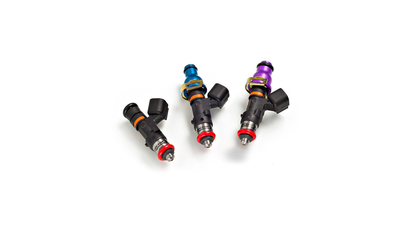 2 FUEL INJECTORS KIT INJECTOR DYNAMICS 725CC/MIN, MAZDA RX-8 03-11 60MM / 11MM (PURPLE)