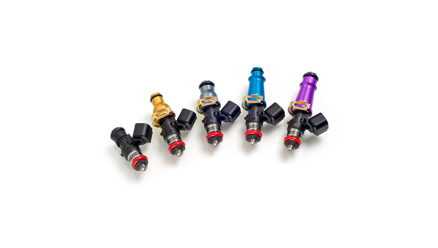 2 FUEL INJECTORS KIT INJECTOR DYNAMICS 2000CC/MIN, MAZDA RX-7 79-86 / RX-7 (INCL. TURBO II) 87-92 / RX-7 93-95 60MM / 11MM (BLUE)