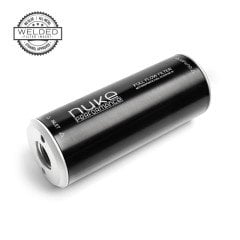 NUKE PERFORMANCE FUEL FILTER SLIM 100 MICRON AN-10 - WELDED STAINLESS STEEL ELEMENT
