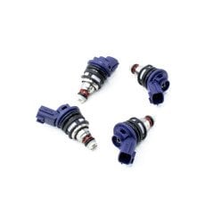 DEATSCHWERKS 4 FUEL INJECTORS KIT 370CC/MIN SIDE FEED, NISSAN G20/SR20/240SX SR20DET/KA24DE 91-98