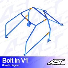 Roll Cage MAZDA 323 (BG) 3-doors Hatchback BOLT IN V1