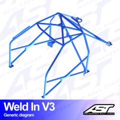 Roll Cage MAZDA 323 (BG) 3-doors Hatchback WELD IN V3