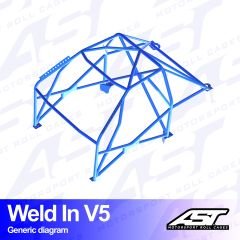 Roll Cage MAZDA RX-8 (SE3P) 4-doors Coupe WELD IN V5