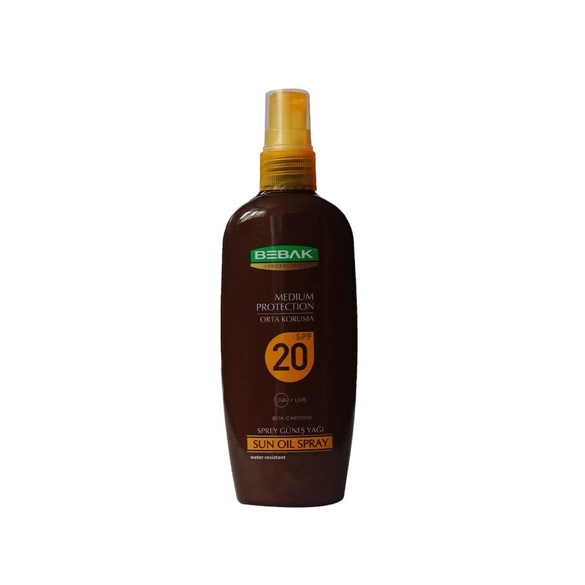 Bebak Güneş Yağı 20 Spf Orta Koruma Sprey 150 ml