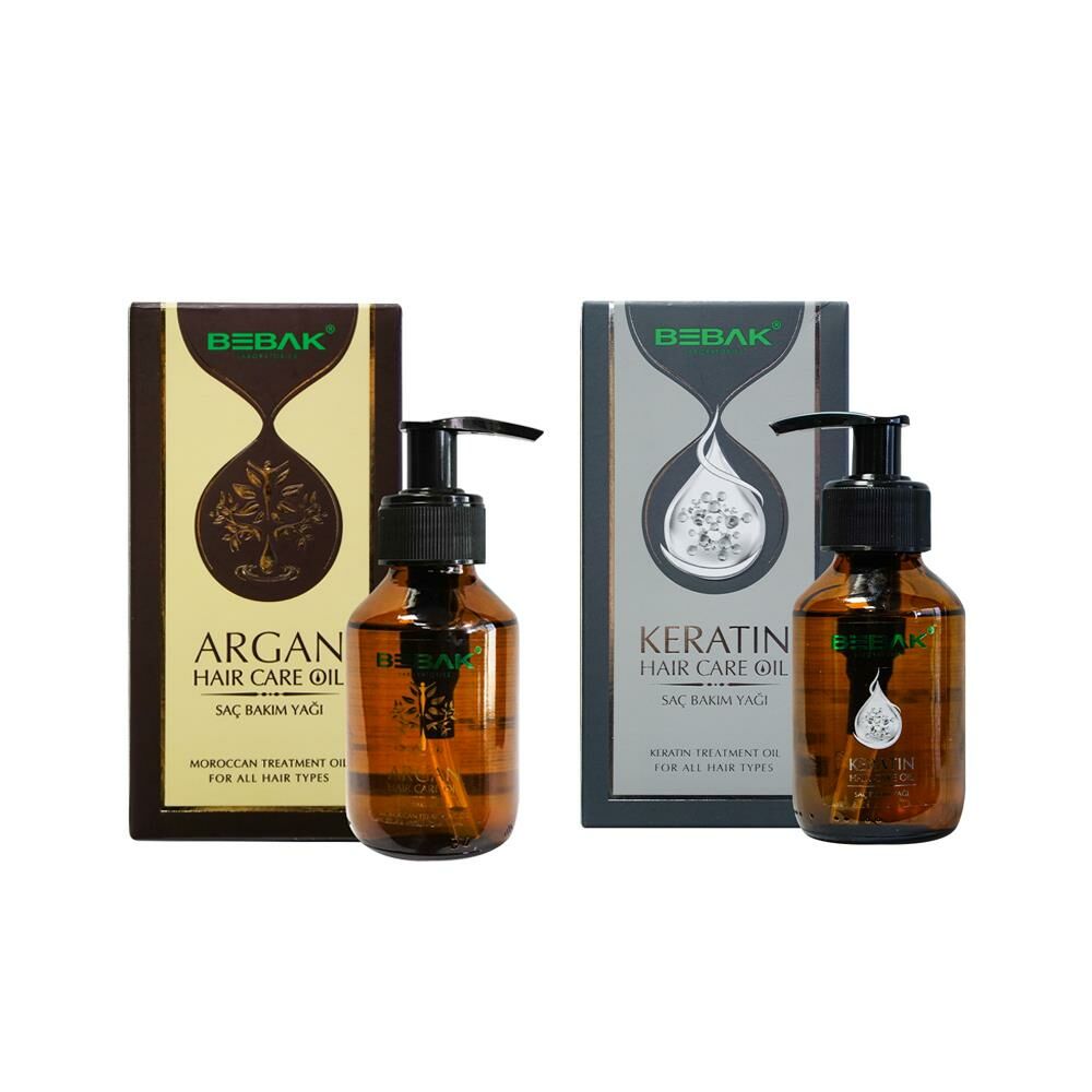 Bebak Keratin - Argan Saç Bakım Yağı Seti