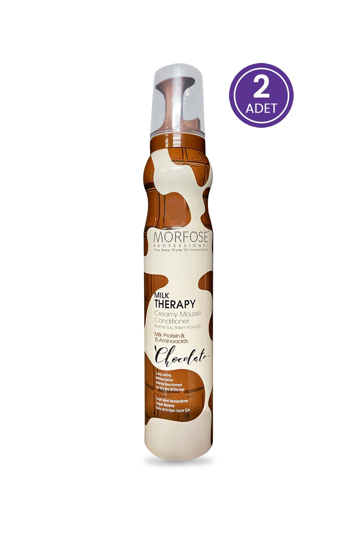 Morfose Milk Therapy Saç Köpüğü Chocolate 200 ml 2 Adet