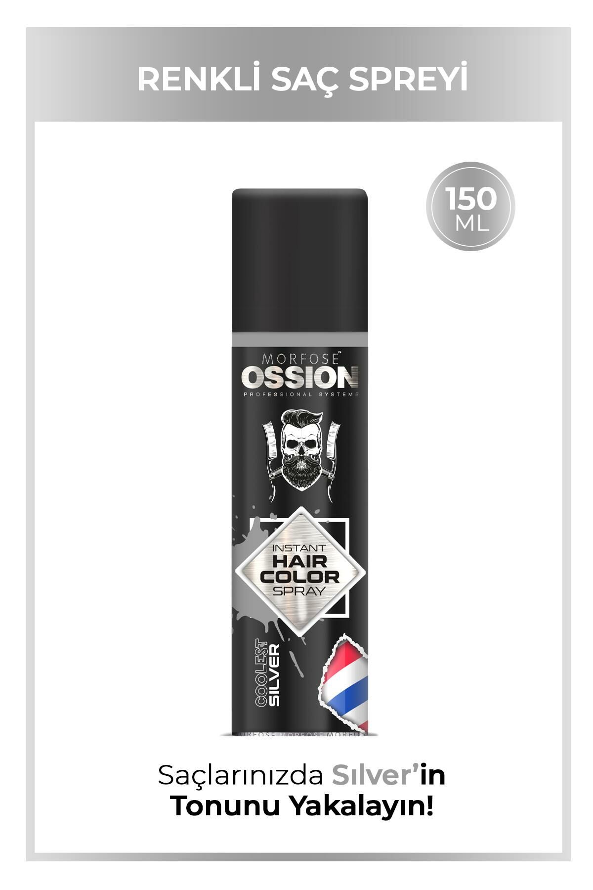 Ossion Premium Barber Line Gümüş Renkli Saç Spreyi 150 ml