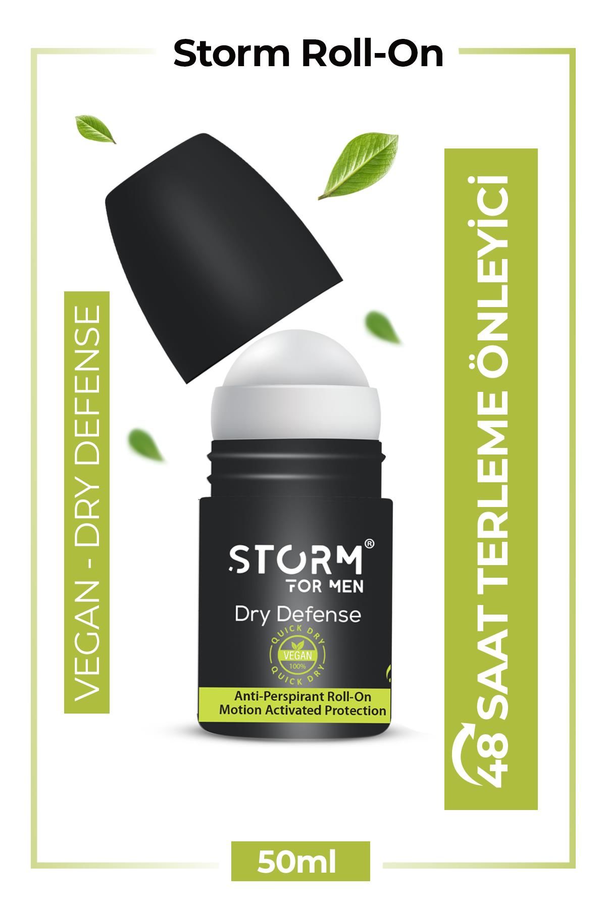 Erkek Roll On Vegan Terleme Karşıtı Dry Defense 50 ml