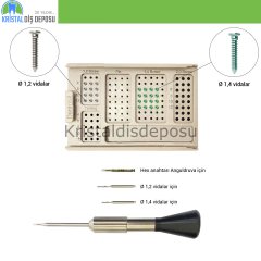 Bonfix Titanyum Kemik,Plate,Mesh Sabitleme Mini Vida Seti - 1,2 & 1,4 mm Vidalar