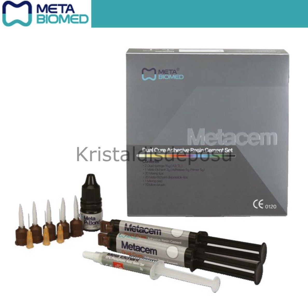 Metacem Dual Cure Daimi Yapıştırma Simanı Kit