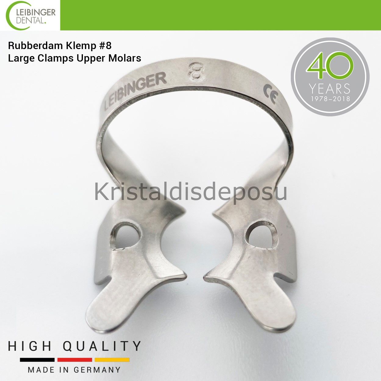 Rubberdam Klemp #8 - Large Clamps Upper Molars