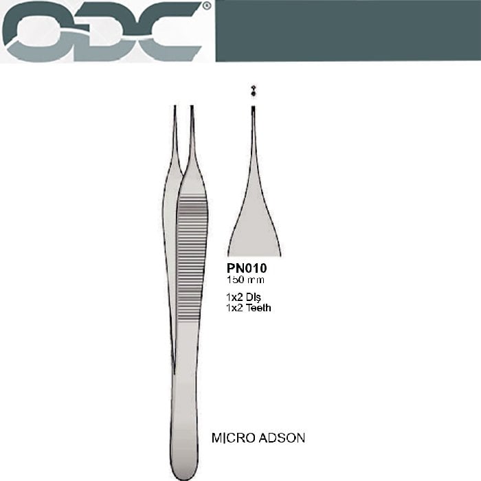 Penset Mıcro Adson Dişli 15 CM