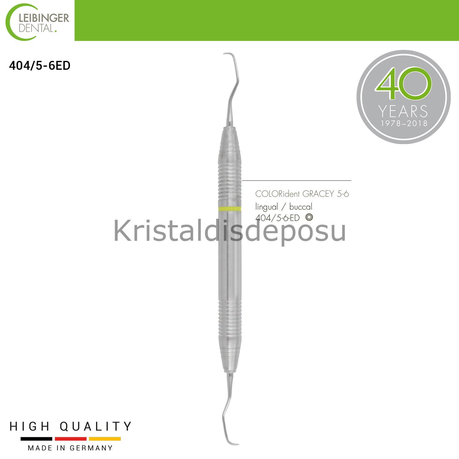 COLORident Gracey Curette 5-6 Lingual, Buccal - Periodontal Küret