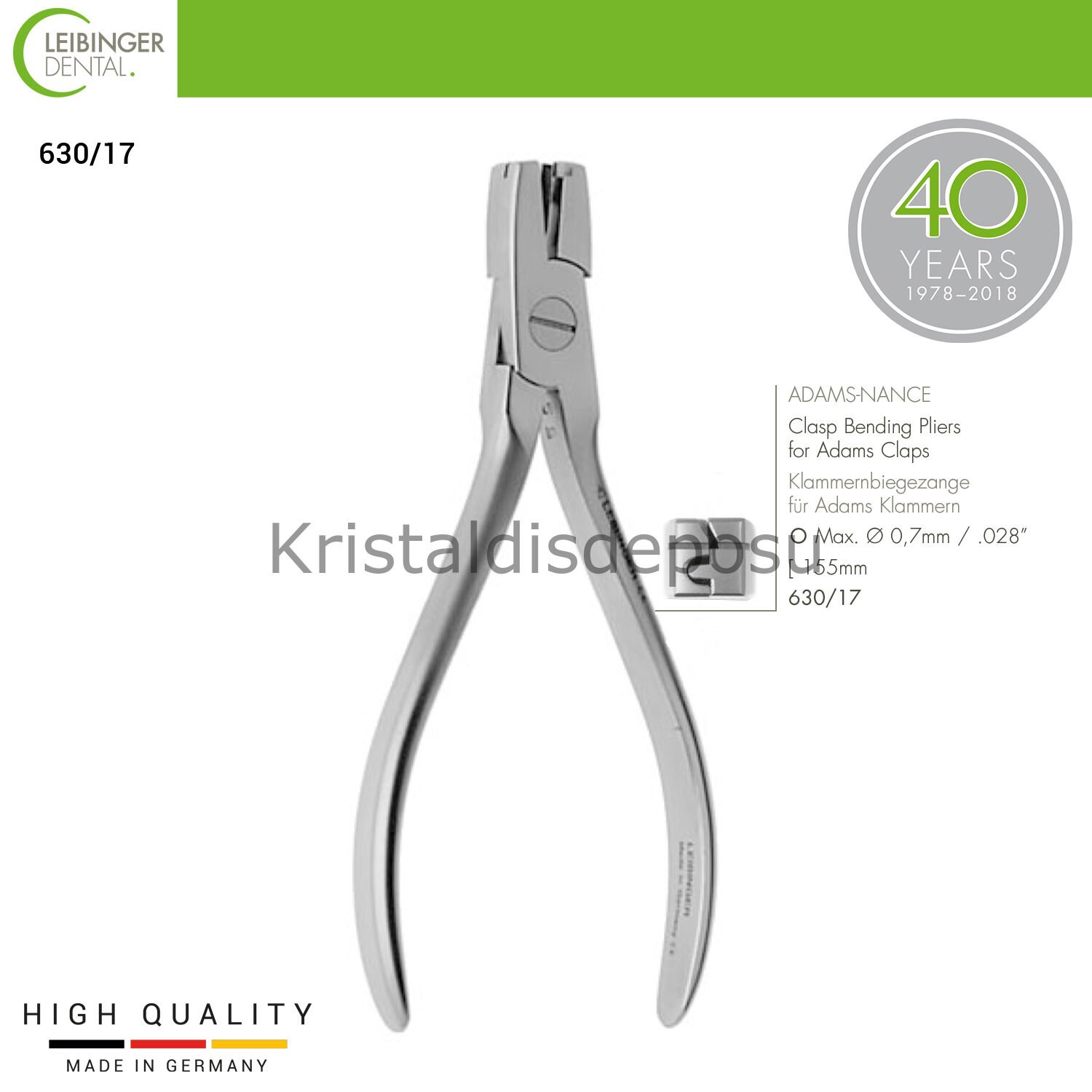 ADAMS-NANCE Clasp Bending Pliers - Tel Bükme Pensi - 155 mm