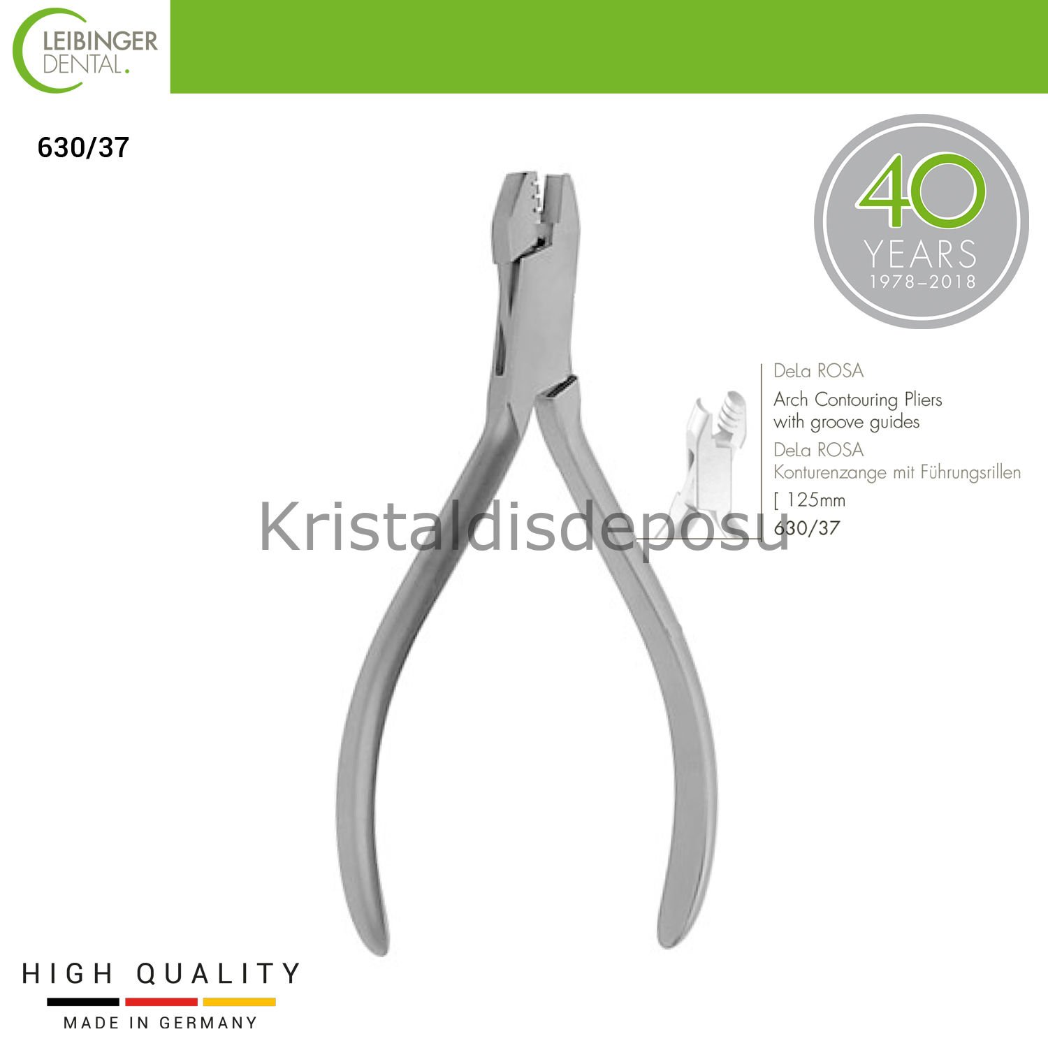 DeLa ROSA Arch Contouring Pliers - Oluklu Şekillendirme Pensi - 125 mm