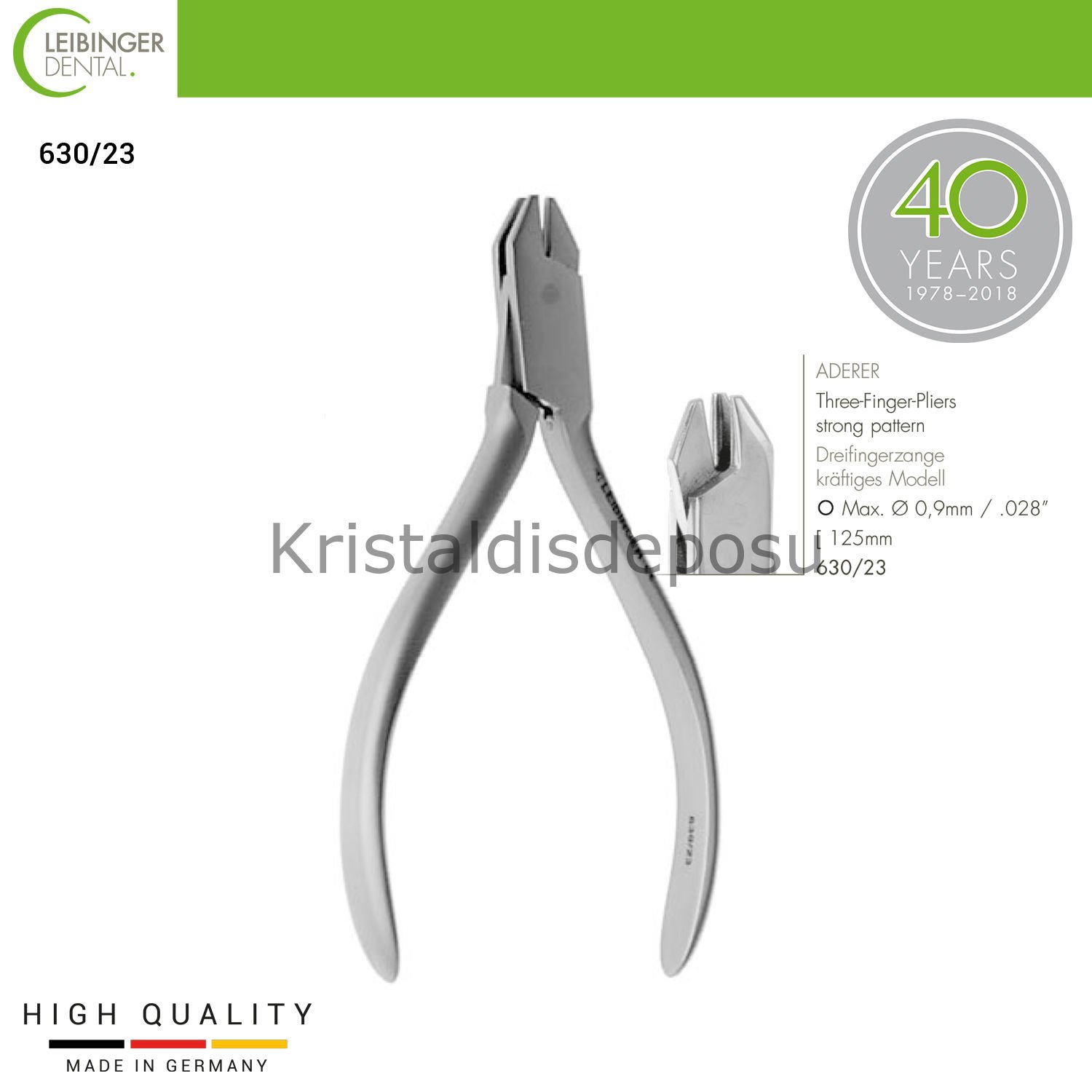 ADERER Three Finger Pliers - 3 Parmaklı Pens - 125 mm