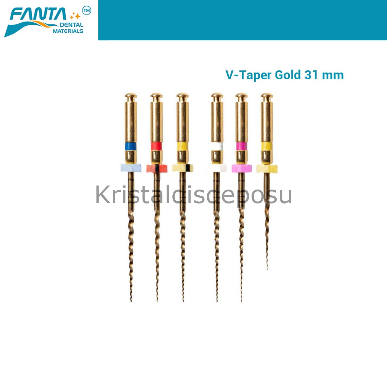 V-Taper Gold Protaper Muadil Kanal Egesi 31 mm Asorti