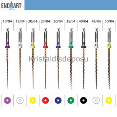 Smart Gold / Blue Döner Kanal Eğesi-0.4 Taper