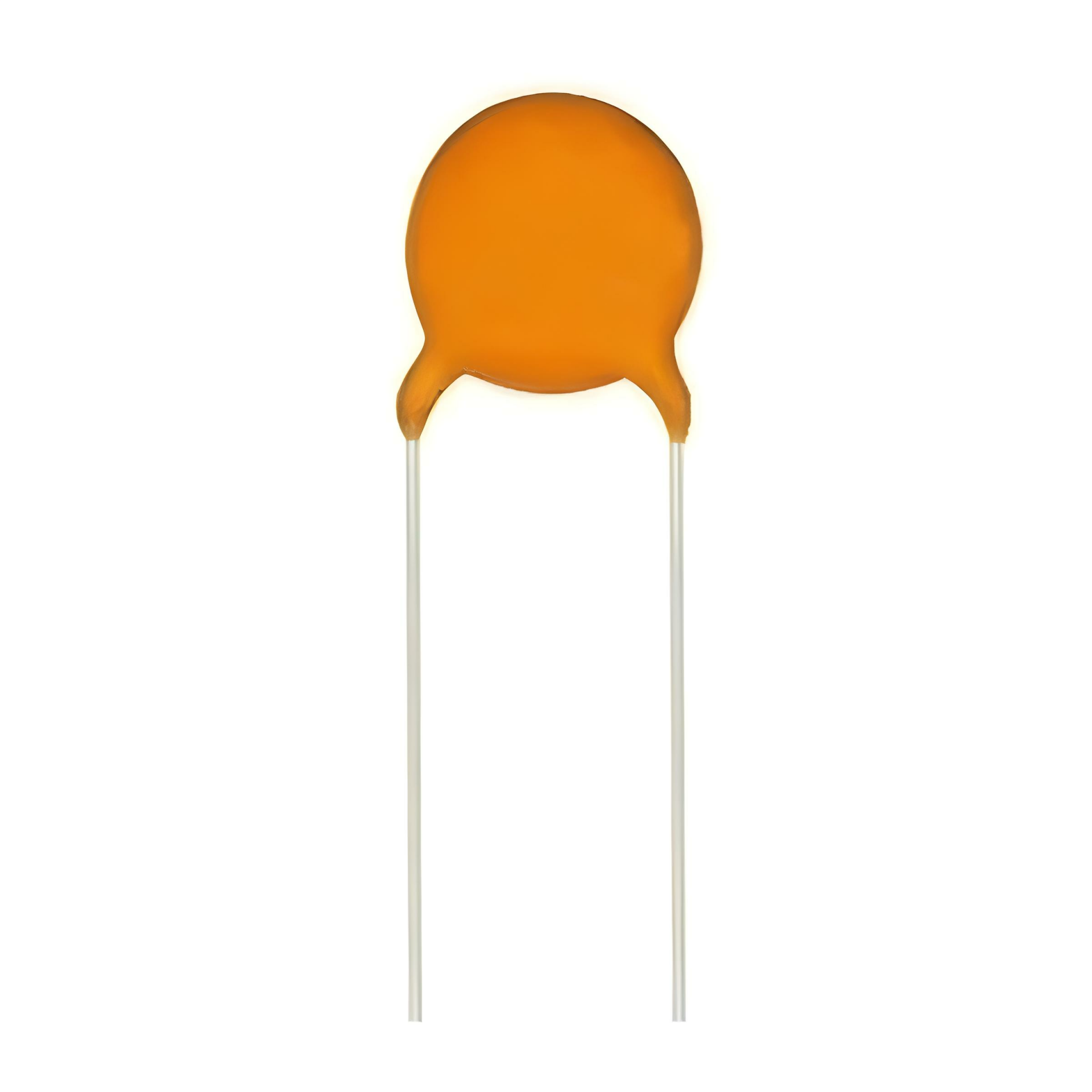 100pcs 0.1uF 50V Radial Ceramic Capacitors, X7R, 10%, 2.5mm Lead - MLC Brand R15W104K1HL2-L, Bulk Pack For PCB Mounting