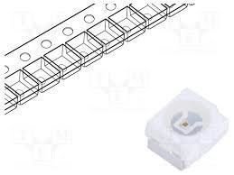 25 ADET -  SMD LED YEŞİL 0805 600-1200MCD 2.8V-2.9V 520-522.5NM BT-0805 GREEN