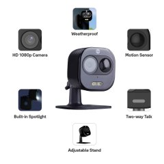 Yale All-in-One Dış Mekan Wi-Fi Kamera - Siyah - SV-DAFX-B_EU
