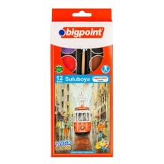 Bigpoint Suluboya 12+1 Renk (Değiştirilebilir Tablet) 12'li Paket