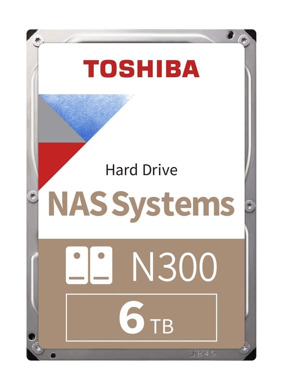 6TB TOSHIBA N300 7200RPM SATA3 NAS 128MB HDWN160UZSVA