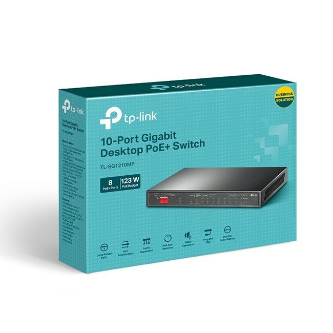 TP-Link TL-SG1210MP 8 Port Gigabit PoE 1SFP Switc