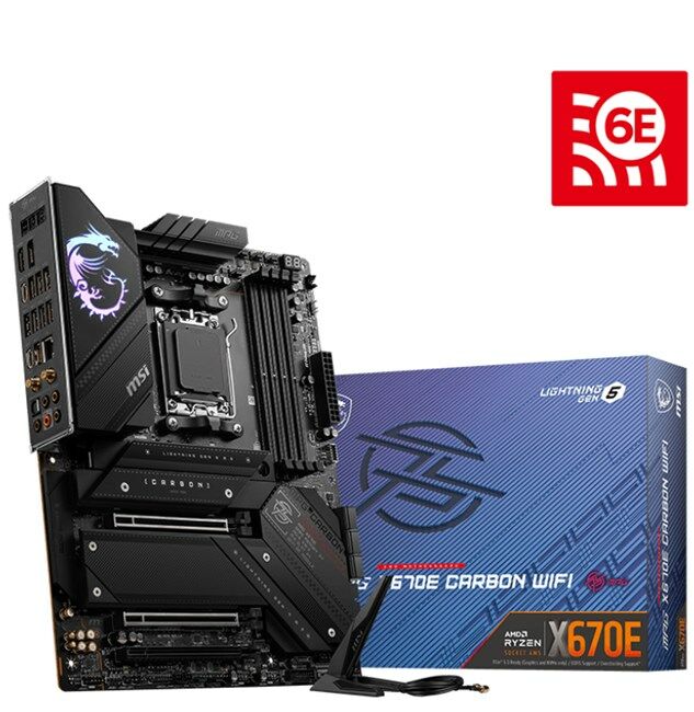 MSI Mpg X670E Carbon Wifi AM5 Ryzen DDR5 Hdmi Dp