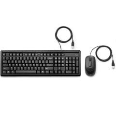 HP 160 Kablolu Klavye  Mouse Set Siyah 6HD76AA