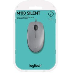 Logitech M110 Sessiz Optk USB Mouse Gri 910-005490