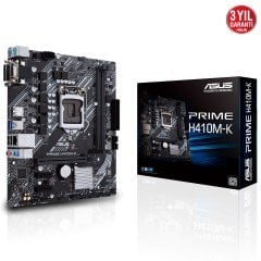 Asus Prime H410M-K 1200P Vga Dvi-D Usb3.2