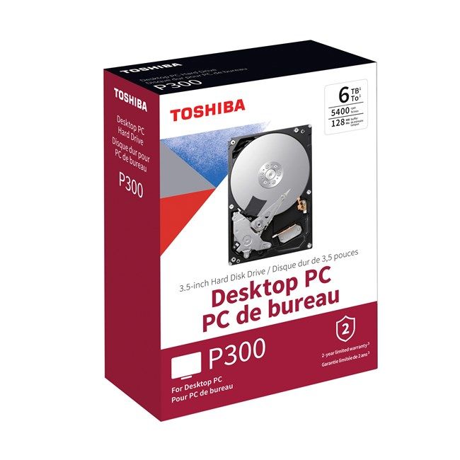 Toshiba P300 6TB Box 5400Rpm 128MB - HDWD260EZSTA