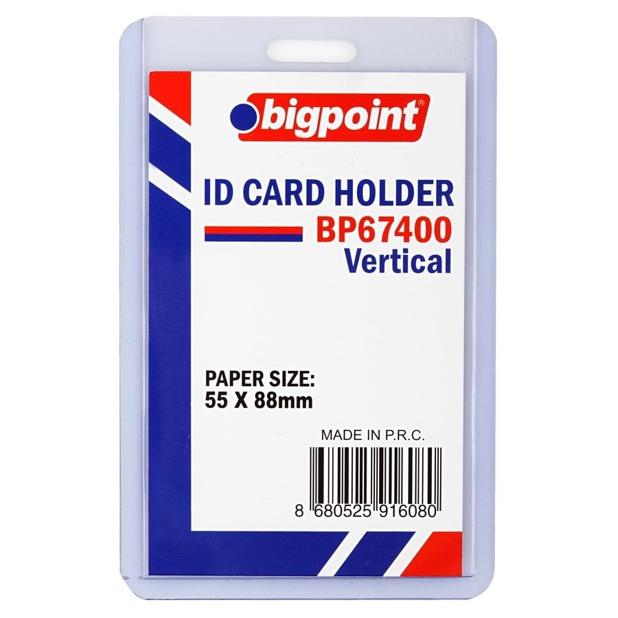 Bigpoint Kart Kabı Dikey Şeffaf 55x88mm 100'lü Poşet