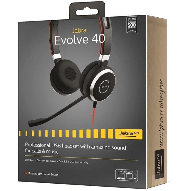 Jabra Evolve 40 Duo USB NC MS